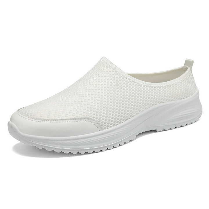 Dame Åndbare Slip-On Walking Sneakers med Textureret Overdel Stilla