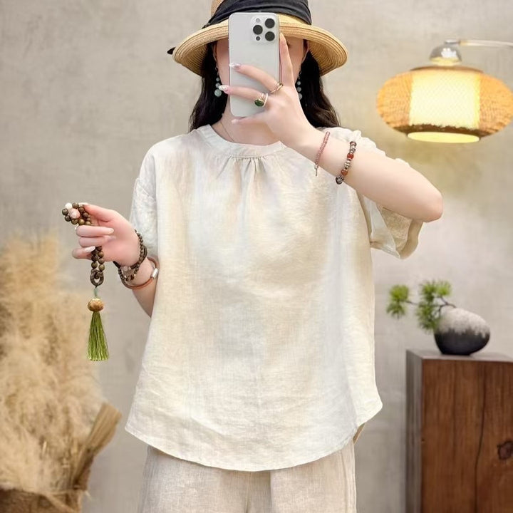 Femme Relaxed Fit Kortærmet Bluse Stilla