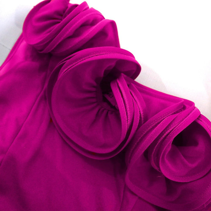 Dame Elegant One-Shoulder-Overall med Rüschen Stilla