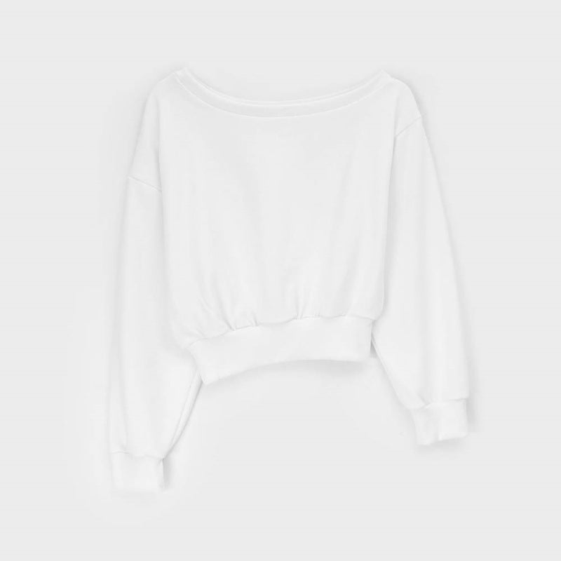 Kvinders afslappede sweater med asymmetrisk halsudskæring Stilla
