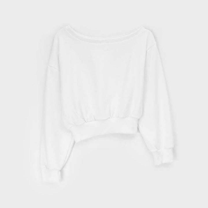 Kvinders afslappede sweater med asymmetrisk halsudskæring Stilla