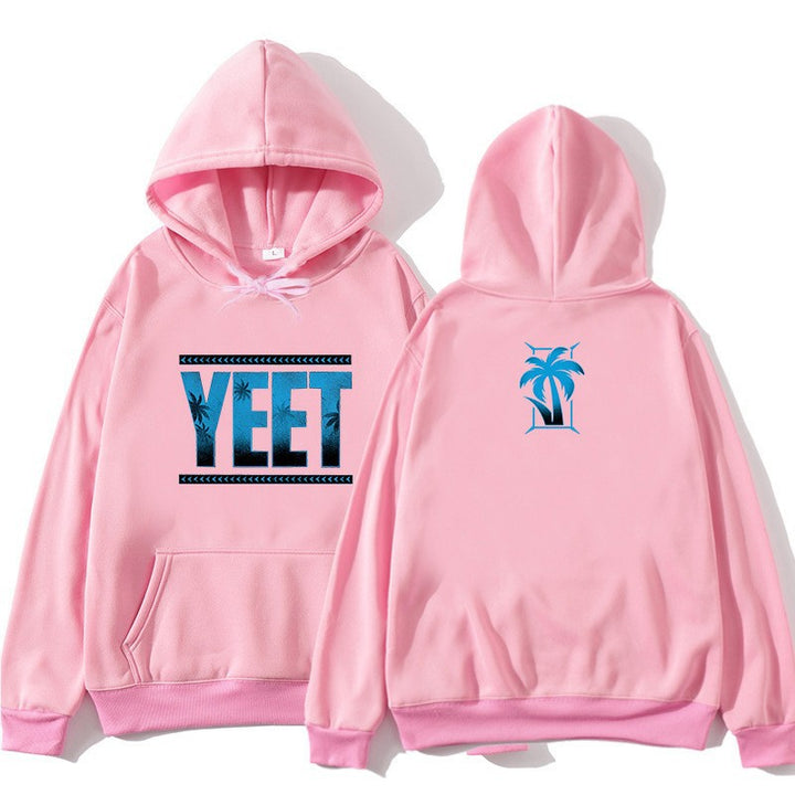 Kvindes hoodie med kreativ palme-design Skovae