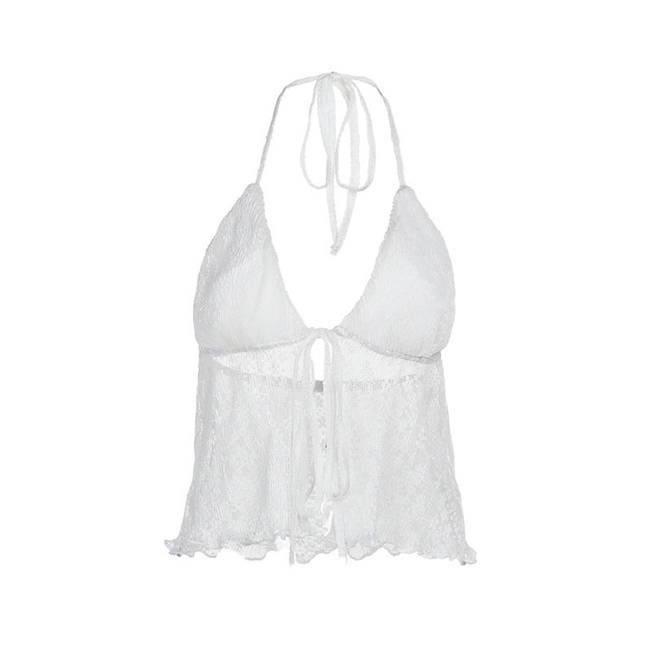Dame Spids Overlay Crop Top Stilla