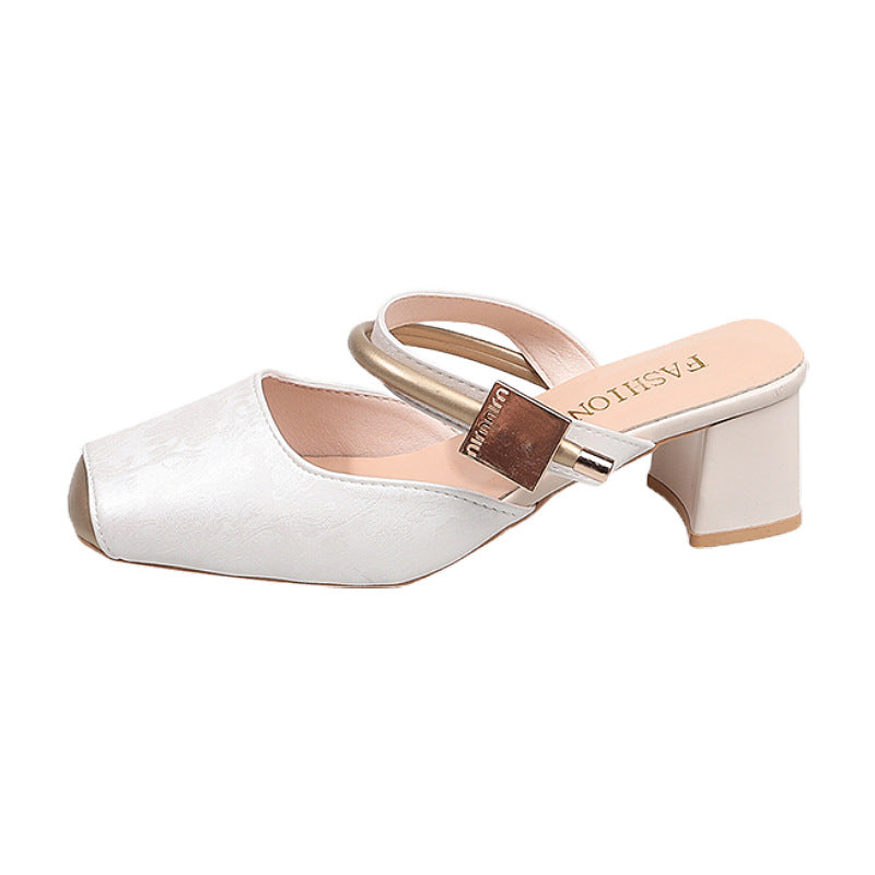 Dame Slingback Sandaler med elegant blokhæl og moderigtigt bånd Stilla
