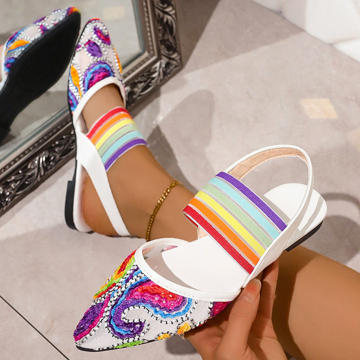Dame elegante og kreative Sling-Back-sandaler Stilla