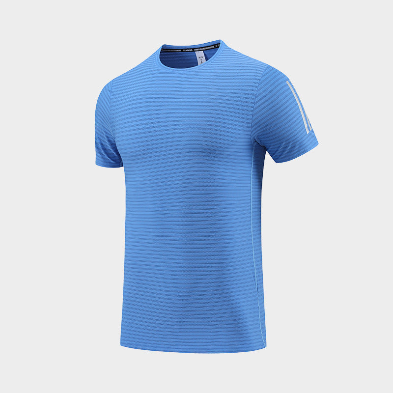 Herrer Sportsligt Funktions T-shirt med svedtransporterende teknologi og struktureret design Stilla