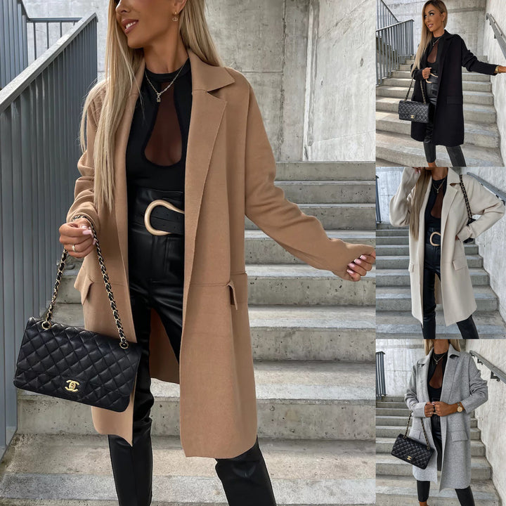 Dame Blazer-Fin overdel med elegante lommer Stiila