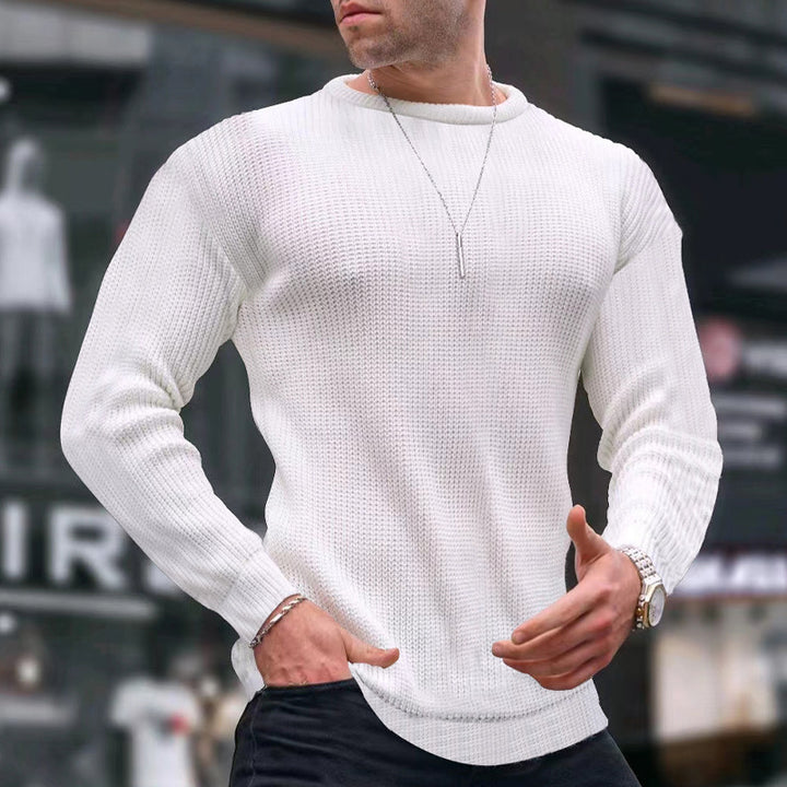 Herre casual sweatshirt lavet af struktureret stof Stilla