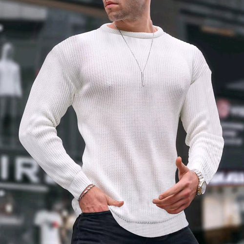 Herre casual sweatshirt lavet af struktureret stof Stilla