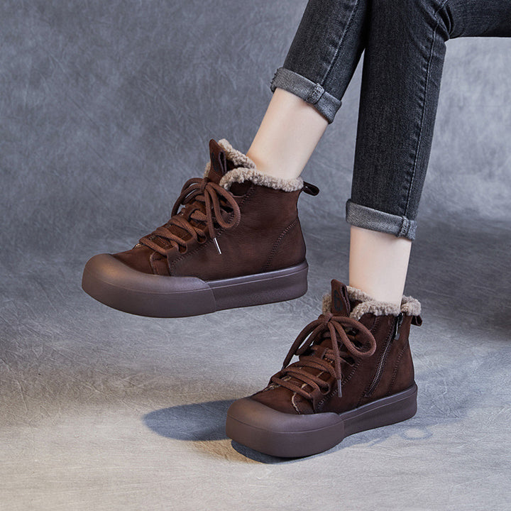 Kvinder Isoleret High-Top Fritids Sneakers med Plush Foring Stilla