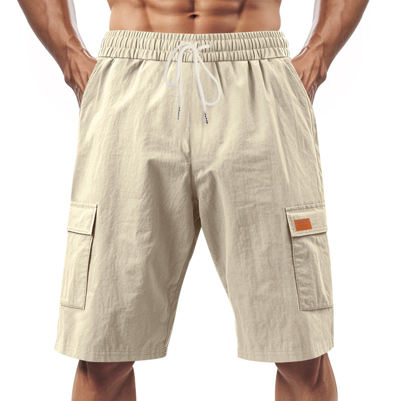 Herrer praktiske Cargo-Shorts med elastisk talje og sidelommer Stilla