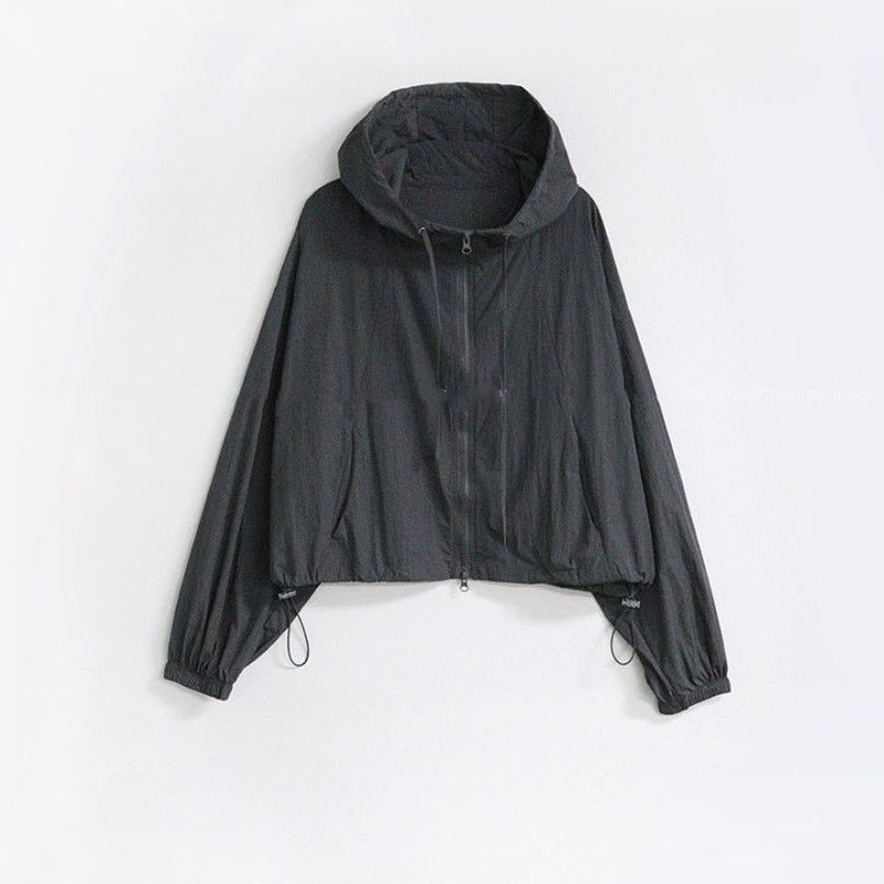 Kvindernes cropped sportsjakke med justerbar snor Stilla