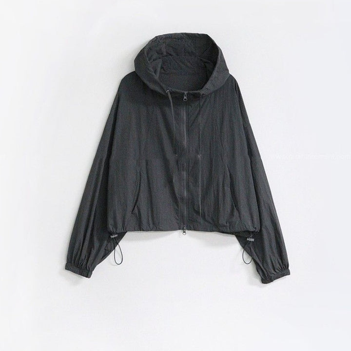 Kvindernes cropped sportsjakke med justerbar snor Stilla