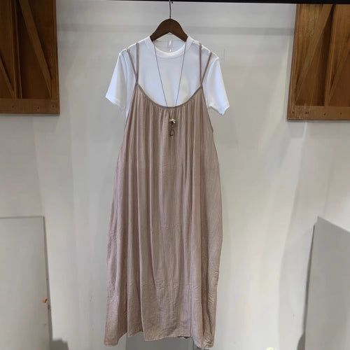 Femme Justerbar Slip-Maxikjole Stilla