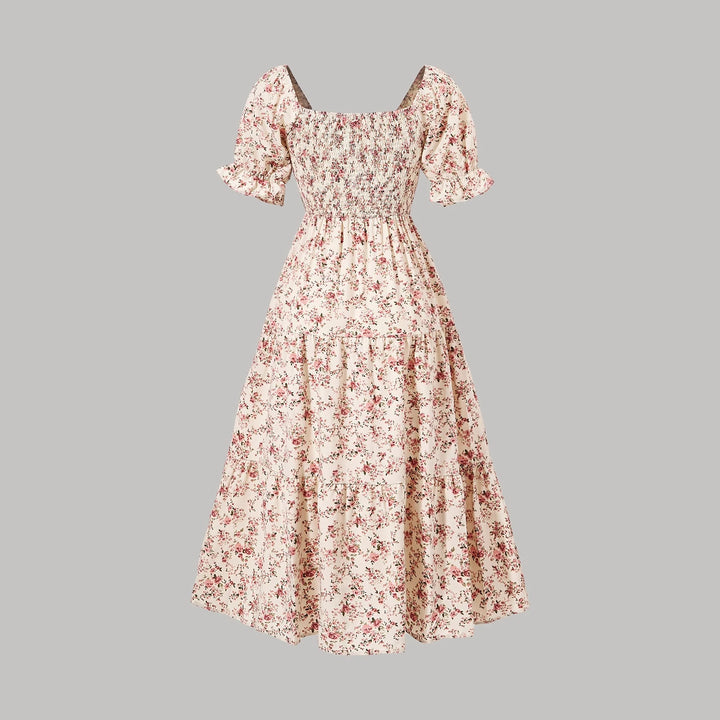 Dame Floral Maxi Kjole Stilla