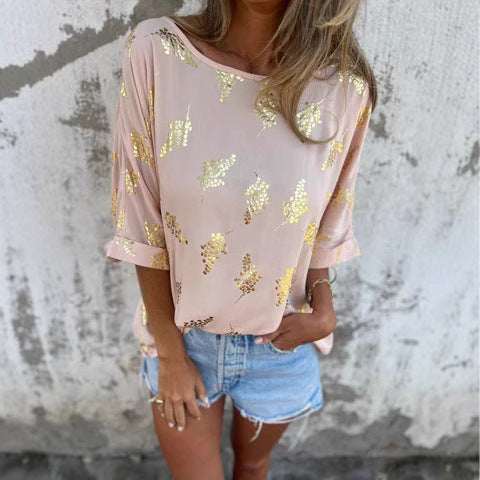 Dame Let bluse med pailletdetaljer Stilla