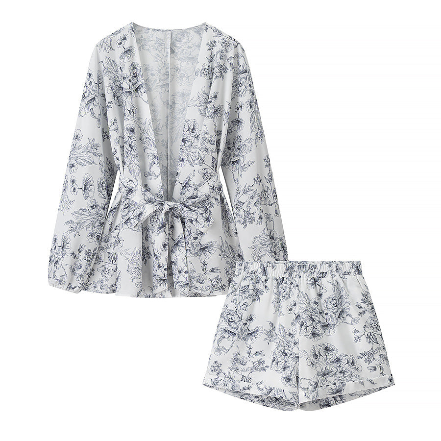 Femme Elegante Mini Kjole med Ståkrave og Bælte Talje Stilla