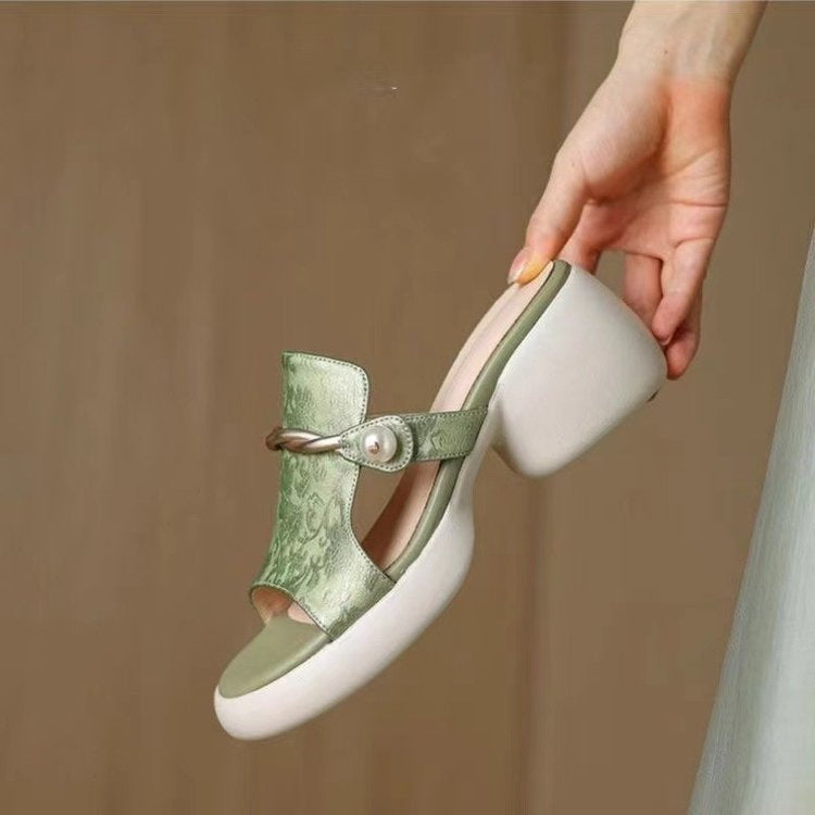 Dame mode sandaler med høj hæl Stilla