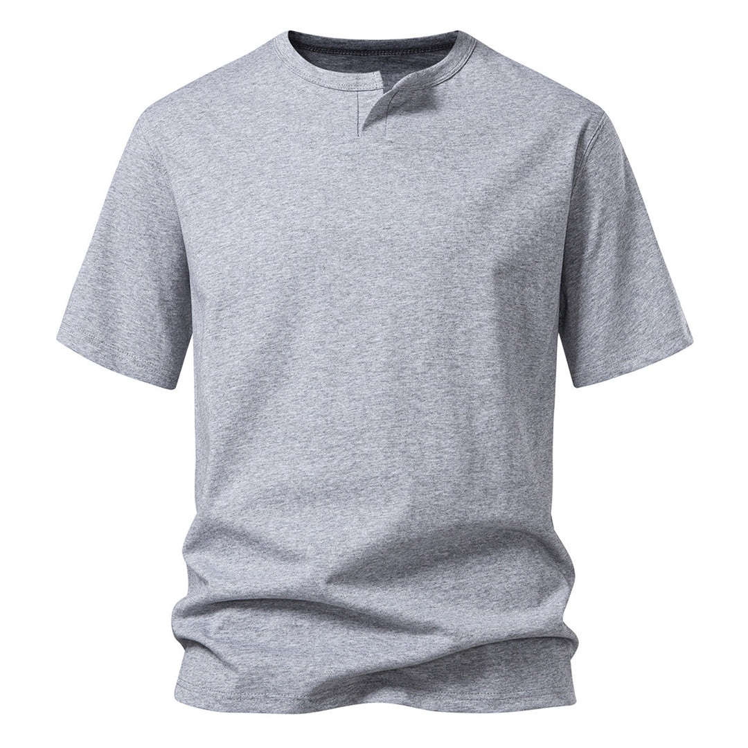 Herrer Elevated Collar Kortærmet T-shirt Stilla
