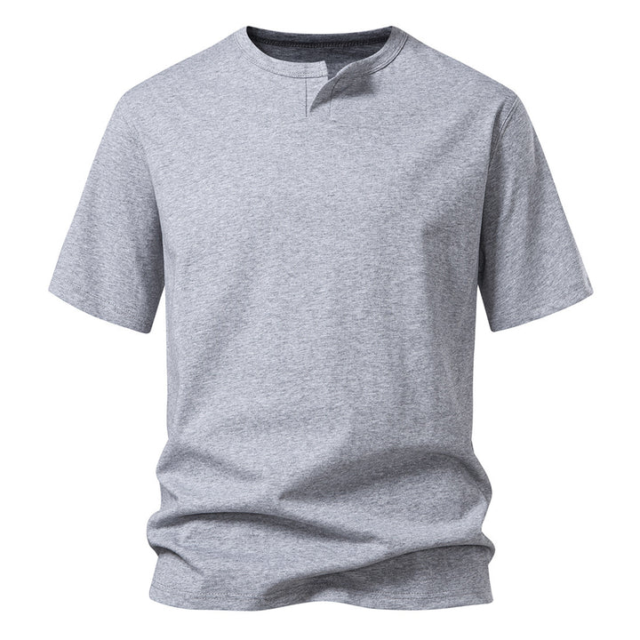 Herrer Elevated Collar Kortærmet T-shirt Stilla