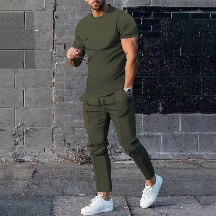 Herrer afslappet fritidsoutfit med elastisk talje og behagelige lommer Stilla