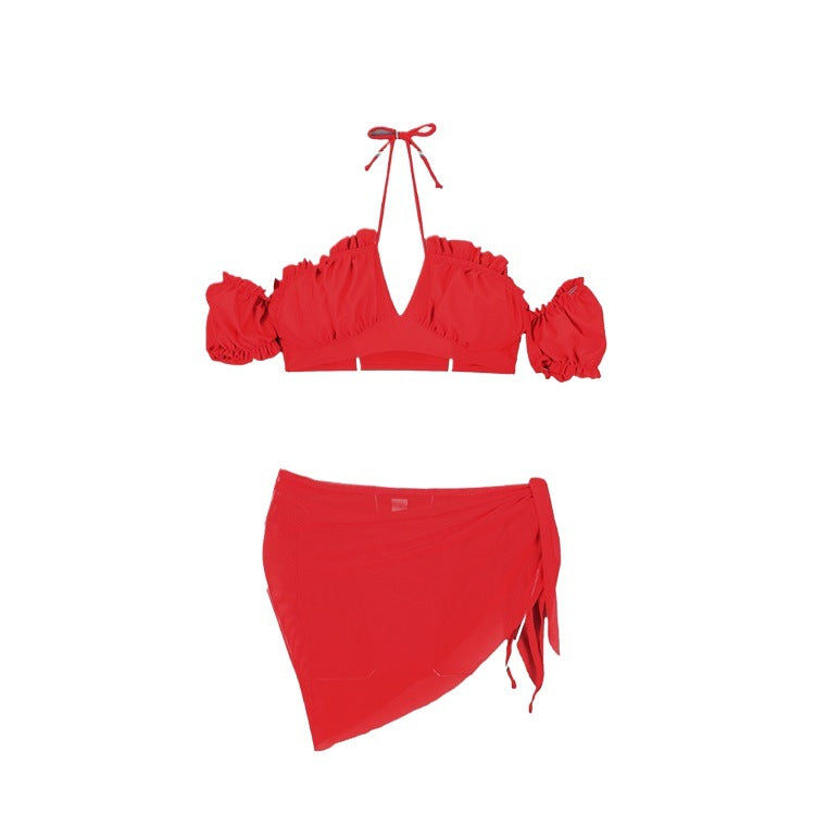 Femme Off-Shoulder Rüsch Bikiniset Stilla