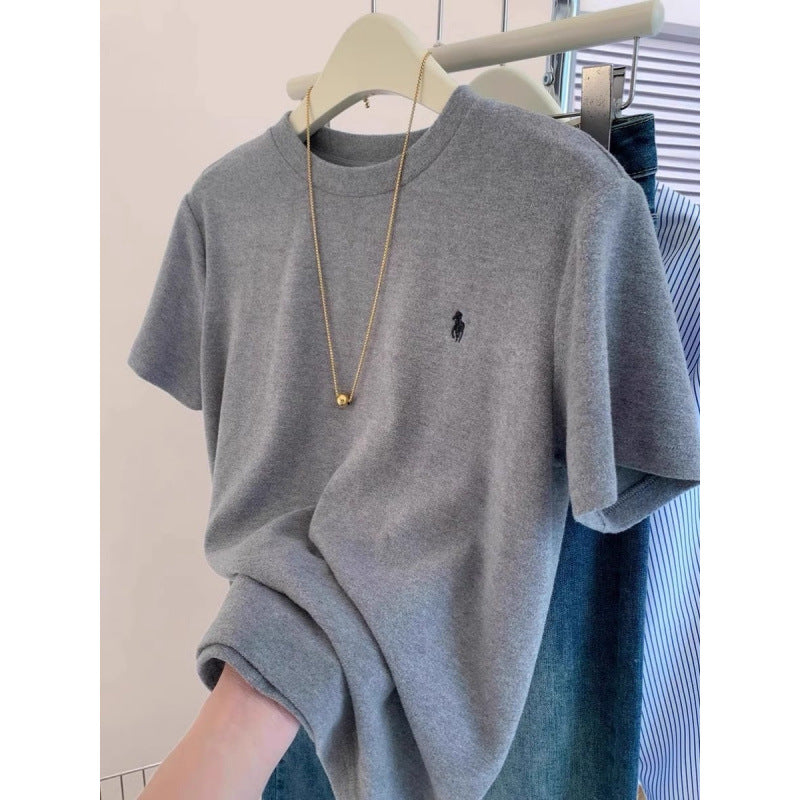 Herre Klassisk Rundhals Bomulds T-shirt Stilla