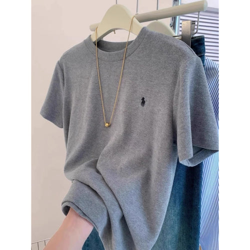 Herre Klassisk Rundhals Bomulds T-shirt Stilla