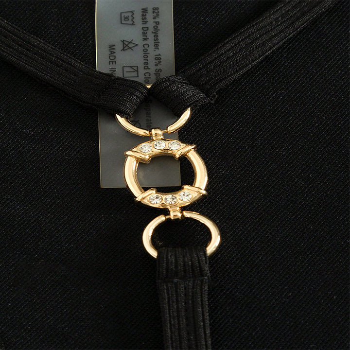 Dame triangel-bikini med fin ribstruktur og minimalistisk design Skovae