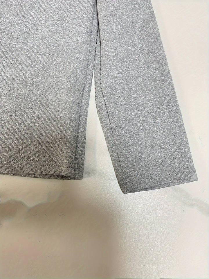Kvinder Tekstureret Knap-Op Pullover Top Stilla