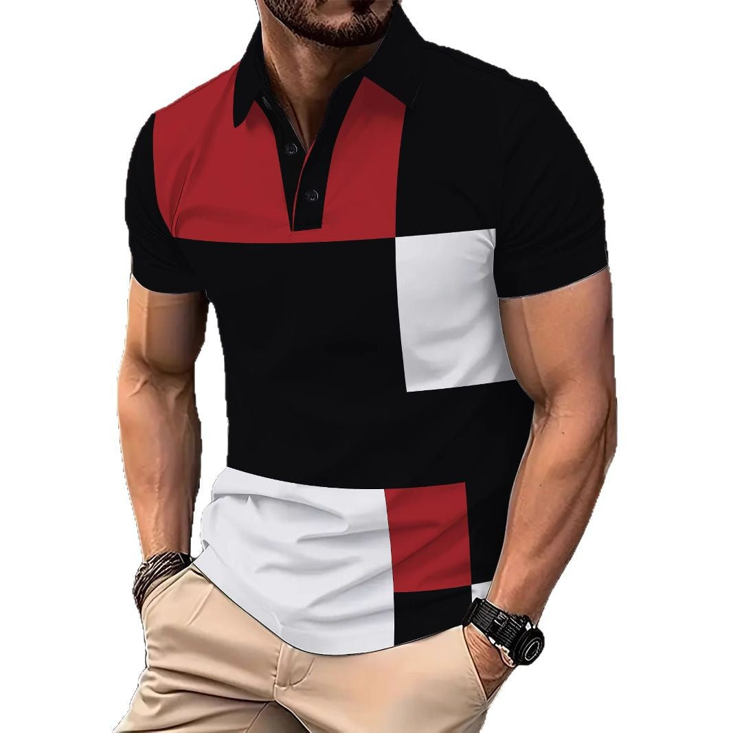 Herrer Poloshirt med moderne blokdesign og åndbare egenskaber Stilla