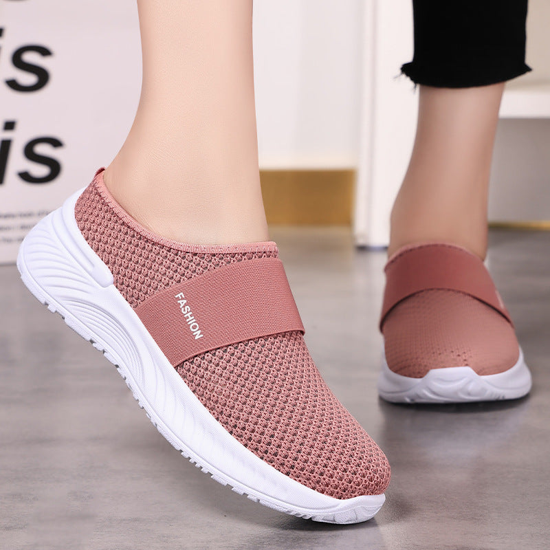 Dame Fleksible Slip-On Fritidssko med åndbart netdesign Stilla