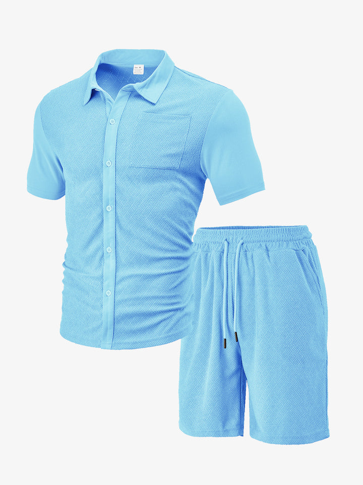 Herre fritidsoutfits med åndbart tekstur og praktiske lommer Stilla