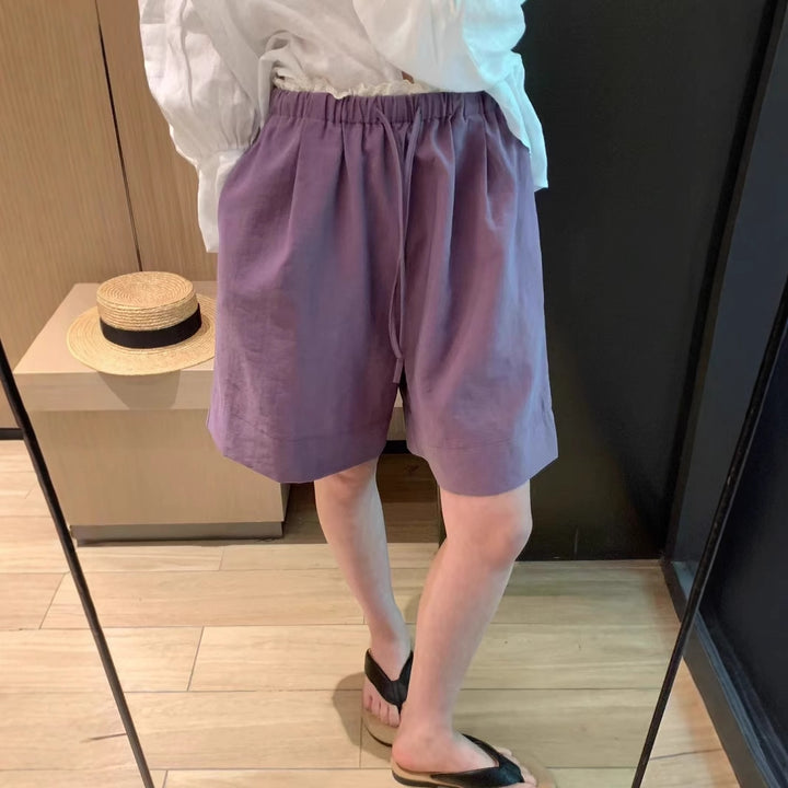 Femme Casual Relaxed Fit Linnen Shorts Stilla