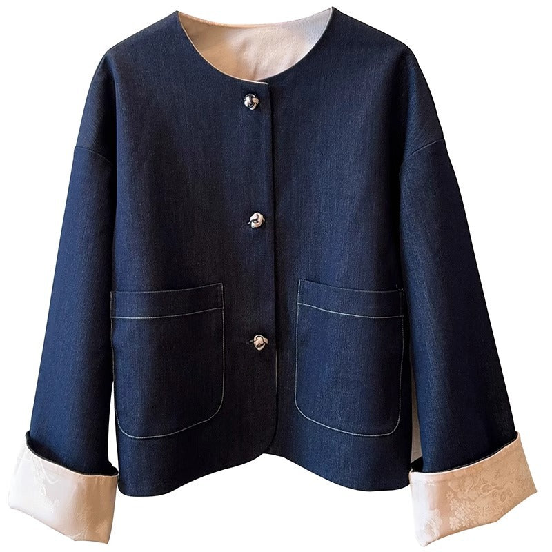 Damer Elegant Kort Blazer Stilla