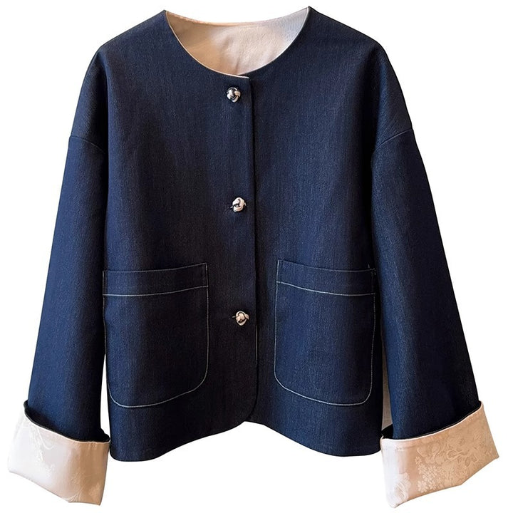 Damer Elegant Kort Blazer Stilla