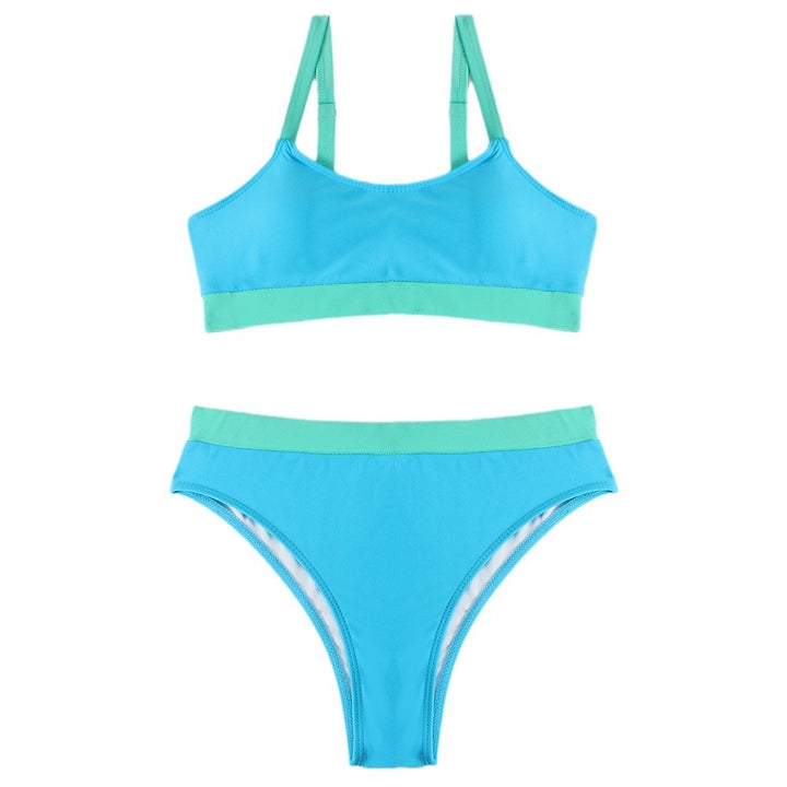 Dame Sport Bikini-sæt med høj talje og brede stropper Skovae