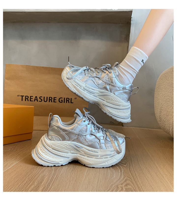 Dame Chunky Sneakers i moderne design med åndbart mesh-overflade Stilla