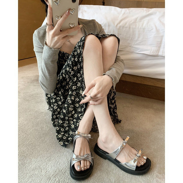 Dame justerbare Slingback flade sandaler Stilla