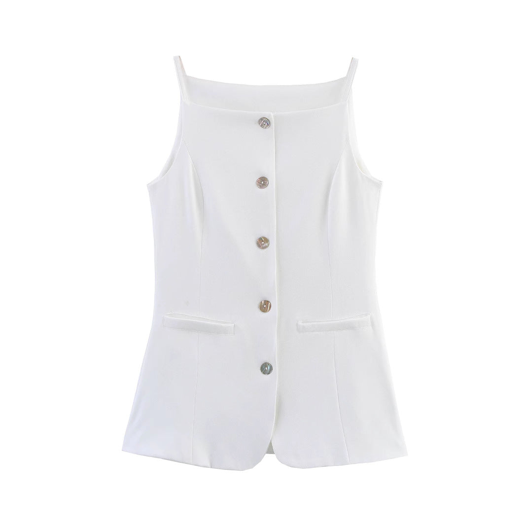 Femme Stilfuld ærmeløs blazer Stilla