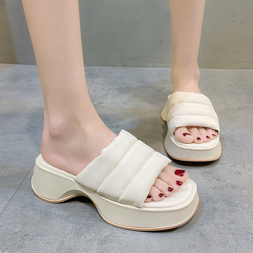 Dame Komfortable Plüsch-sandaler med ergonomisk design og skridsikker sål Stilla