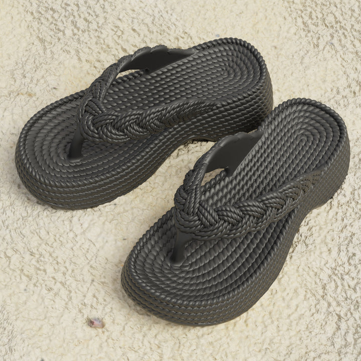 Dame Flip-Flops med flettet rem Stilla
