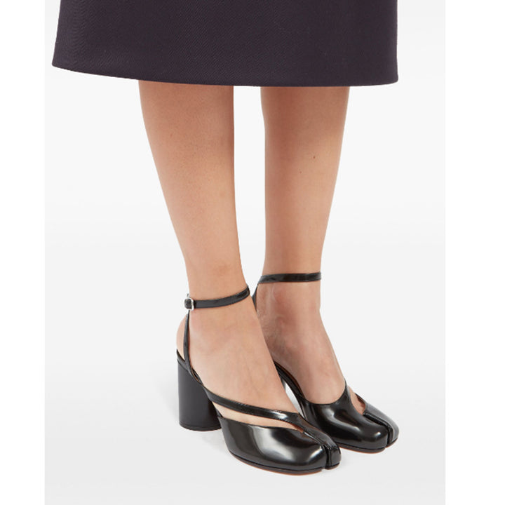 Femme Open-Toe Chunky Hæl Sandaler med elegant Ankelslynge Stilla