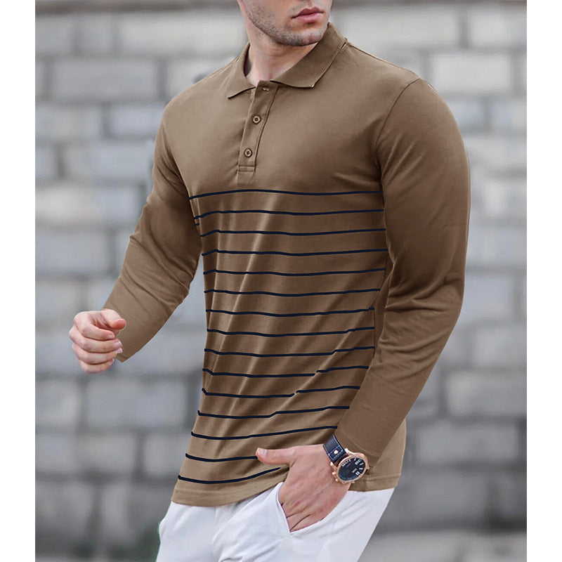 Herrer Langærmet Poloshirt Stilla