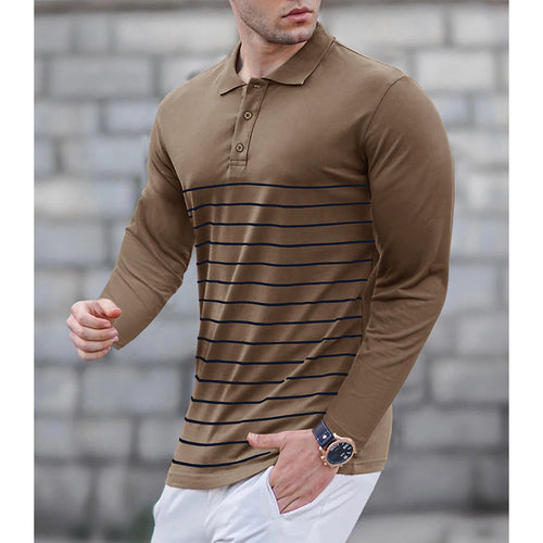 Herrer Langærmet Poloshirt Stilla