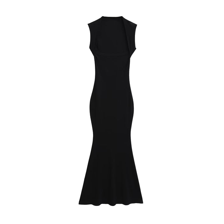 Femme Korte ærmer Rib Maxi kjole Stilla