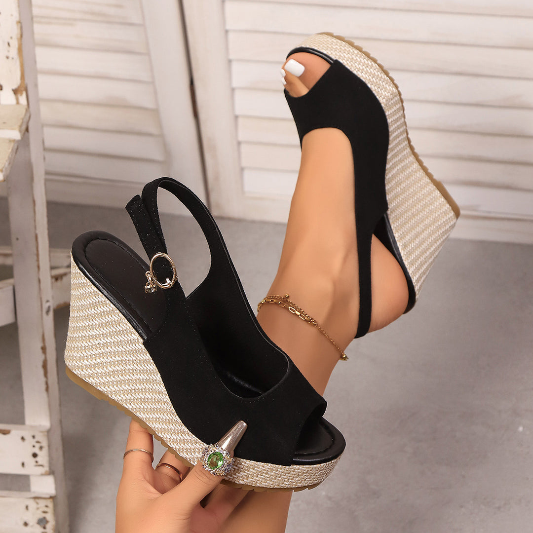 Dame wedge-sandaler med elegant og komfortabelt design Stilla