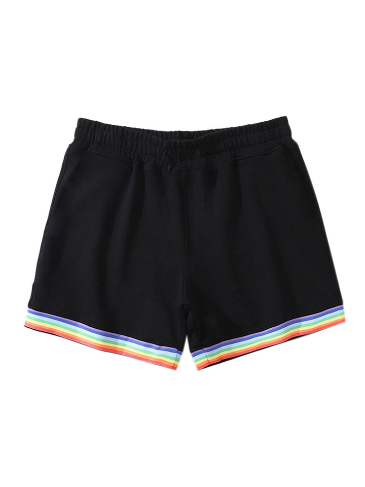Damer Sporty Shorts med farverig stribedesign Stilla