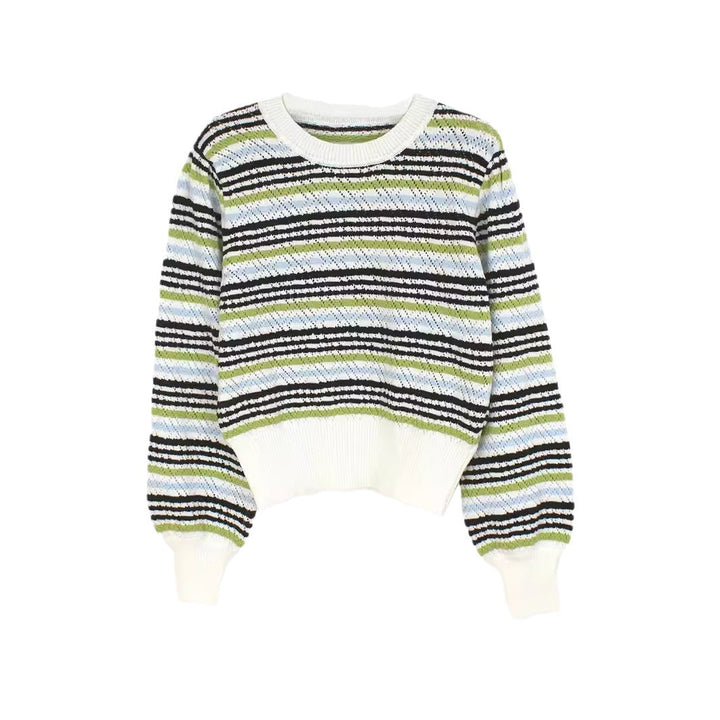 Dame stribet pullover Stilla