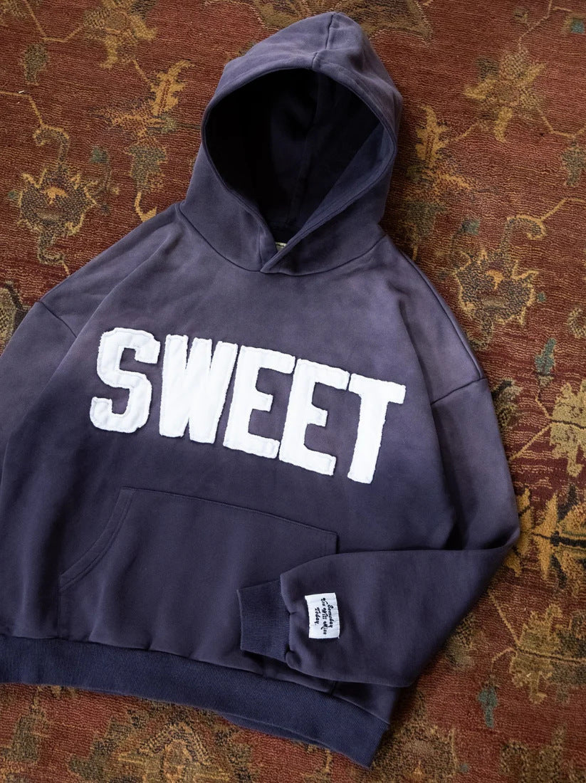 Kvinders hoodie med kreativ tekst og blød inderside Stilla